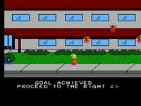 une photo d'Ã©cran de The Simpsons - Bart Vs The Space Mutants sur Nintendo Nes